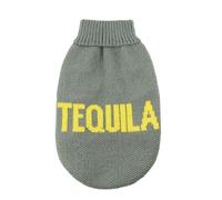 Record - Cocktail pour Chien. Pull Doux à col Montant avec Taille élastique, Broderie « Tequila » | XS, Longueur du Dos 30 cm