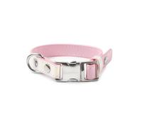 Record Collier pourcChiens et Chats Tokyo - Simili Cuir Finition irisée - Taille S 1,5 cm circonférence 35-48 cm - Couleur Rose irisé