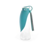 Record Distributeur d'eau avec Bouteille d'eau - Pratique et Fonctionnel - Silicone - Dimensions : Ø 8 x 23 cm - Capacité 400 ML - Couleur Vert mer - Idéal pour Les Longues promenades et Les Voyages