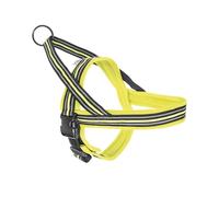 Record Dolomiti Dog Harness - Colour Yellow - Size 2XS - Circumference 42-50 cm - Material : Braided Nylon with 3M ScotchLite Reflective Bands