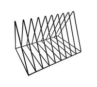 Record Harder 9 Slot Metal Storage Rack Bread Albums Storage Organiteur Magazine Livre CD Album Triangle Display Rack Stand pour Les Bureaux à Domicile Lounges de lle d'attente