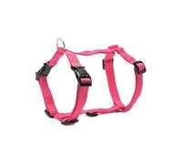 Record - Harnais pour Chien avec Finition en Plastique - Réglable - Modèle en H - Fabriqué en Nylon - Taille L - Circonférence 51-72 cm - Couleur Rose