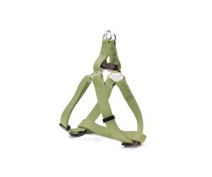 Record Harnais pour Chien Nylon Vert- Taille XL circonférence 53-81 cm - avec Boucles métalliques et Fermeture Rapide