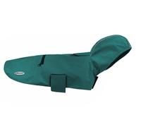 Record - Imperméable pour Chiens Diran Pliable avec Capuche, Coupe-Vent. avec élastiques pour Pattes arrière et Bandes réfléchissantes. Pratique et Protecteur pour Chaque Climat | Vert, 2XS