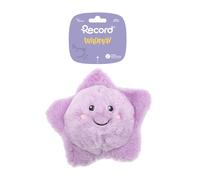 Record - Jeu pour Chiens Bubble en Peluche sans Rembourrage avec Boule en Caoutchouc - Boule pour Chiens avec Rebond imprévisible, Squeaker et Effet Crunchy | Étoile de mer, 20 cm