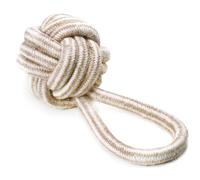 Record - Jeu pour chiens en coton naturel - Tringle pour chien résistant, doux et parfait pour le tir à la corde et le rapport. Stimule la mastication en favorisant le nettoyage des dents | Poignée de