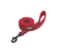 Record Laisse pour Chien Atlas Rouge - 3m scotchlite réflecteurs pour Mauvaise visibilité - Nylon Robuste - Taille M - Largeur 2 cm - Longueur 110 cm