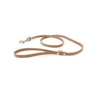 Record - Laisse pour Chiens London - Fabriqué en Simili Cuir Souple et Durable - Mousqueton en métal pour Une sécurité maximale - Taille M - Longueur 120 cm - Couleur Marron