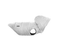 Record - Manteau Dogmar pour Chien imperméable pour Chien de Style Sobre et raffiné avec Bandes réfléchissantes, Fermeture réglable et Trou Laisse | Argent, XL