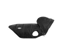 Record - Manteau Dogmar pour Chiens. Imperméable pour Chien de Style Sobre et raffiné avec Bandes réfléchissantes, Fermeture réglable et Trou Laisse | Noir, L