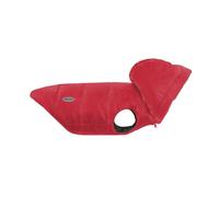 Record - Manteau Dogmar pour Chiens. Imperméable pour Chien de Style Sobre et raffiné avec Bandes réfléchissantes, Fermeture réglable et Trou Laisse | Rouge, S