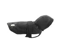 Record - Manteau imperméable pour Chien Brumy avec Capuche Amovible. Imperméable Chaud et résistant, Parfait pour protéger Votre Chien de la Pluie et du Froid |Noir, XXS - Longueur Dos 25 cm