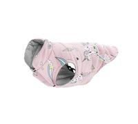 Record - Manteau imperméable pour Chiens Licorne avec élastiques pour Pattes arrière et Trou de Laisse. Idéal pour Tous Les climats | Rose, XS