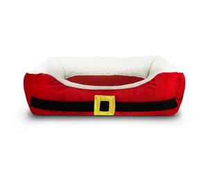 Record - Niche pour Chiens et Chats Chaude et Douce. Lit pour Chiens et Chats à thème de Noël. Lit Confortable et décoratif pour la Maison | 60 x 45 x 15h cm