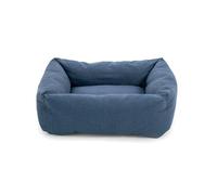 Record - Niche pour Chiens et Chats Mono en Coton, Couleur : Bleu, 60 x 45 x 15 cm, lit rembourré pour Animaux à séchage Rapide, Doux et Confortable. Coussin rectangulaire pour Chiens et Chats.