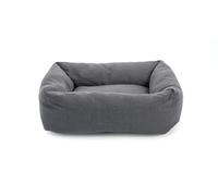 Record - Niche pour Chiens et Chats Mono en Coton, Couleur : Gris, 60 x 45 x 15 cm, lit rembourré pour Animaux à séchage Rapide, Doux et Confortable. Coussin rectangulaire pour Chiens et Chats.