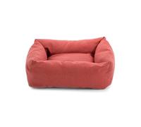 Record - Niche pour Chiens et Chats Mono en Coton, Couleur Rouge, 45 x 30 x 14h cm, lit rembourré pour Animaux à séchage Rapide, Doux et Confortable. Coussin rectangulaire pour Chiens et Chats.