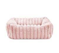 Record - Niche rectangulaire Comfit pour Chiens et Chats. Lit pour Animaux Doux et Confortable en Peluche. Dimensions : 50 x 40 x 15 cm, Rose