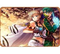 Record of Grancrest War, Siluca Meletes, Theo Cornaro Anime Poster Décoration murale rétro en métal 20,3 x 30,5 cm