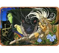 Record of Lodoss War Affiche murale décorative rétro en métal 20,3 x 30,5 cm