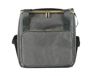 Record Organizer - Record Storage Box - Travel Organizer Bag for CDs and Albums - Carrying Case with Dividers Holds Up To 45 Records - Durable Vinyl Storage for Collection, Transport, Display