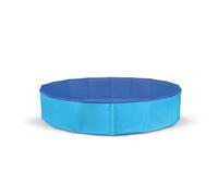 Record Piscine pour Chiens - Bassin spacieux en PVC Bleu 80 x 20h cm - Structure Stable et résistante avec Valve de vidange