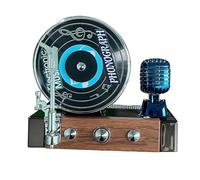 Record Player Air Freshener for Car, Long-Lasting Car Air Fresheners, Solar-Powered Retro Aromatherapy Decoration for Automotive Use, 3.94 x 3.74 x 3.15 inches