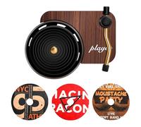 Record Player Auto Air Freshener - Lecteur d'enregistrement de Reshernener d'air de voiture, Clips d'aération d'aromathérapie de voiture | Diffuseur de parfum rétro pour voiture - Diffuseur d'arômes