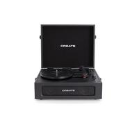 RECORD PLAYER RETRO - Platine Rétro Avec Lecteur/enregistreur Bluetooth, USB, SD, MicroSD Et Mp3 Noir