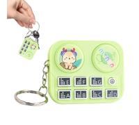 Record Player Keychain - DJ Music Pendant, Miniature Design | Sleek Portable Fashion Accessory Keyring Charm Attributes, Party Travel Commuting School Office Home Backpack Classroom UsageRecord Player