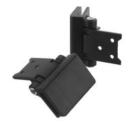 Record Player Lid Hinges 2pcs, Vinyl Record Player Plastic Cover, Hinge Replacement, Turntable Lid Fixing, Plastic, Noir, Replacement and Maintenance, Universal