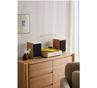 RECORD PLAYER PRO - Tourne-disque avec 2 haut-parleurs externes, Bluetooth et sortie RCA - Bois clair Bois naturel G