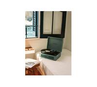RECORD PLAYER RETRO - Platine rétro avec lecteur/enregistreur Bluetooth, USB, SD, MicroSD et Mp3 - Sauge