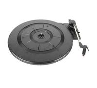 Record Player Turtonable Black Plastic Celt Drive GraMophone Turntable avec Boîte de technologie auditive haute performance pour la décoration intérieure et les mélomanes Design