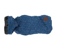 Record - Pull pour Chien avec Capuche et Bordure en Fourrure. Pull d'hiver pour Chiens Chaud et Doux. | Bleu, XL - Longueur du Dos 50 cm