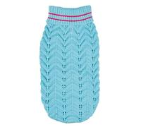 Record - Pull pour Chien Dolly. Pull pour Chien avec col roulé pour Un Style Romantique et élégant, Trou Laisse et Lavable en Machine | Bleu Clair, XL