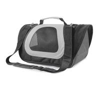 Record - Sac de Transport pour Chiens et Chats Bicolor en Tissu. Sac pour Chiens avec Laisse et Poche intérieure. Côtés en Maille pour Ventilation et visibilité. Dimensions : L - 45 x 28 x 29 h