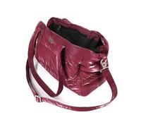 Record - Sac de Transport Subzero pour Chiens et Chats. Traportino pour Chiens en Polyester Durable avec Effet changeant. Bandoulière Amovible, Fond et Poche intérieure zippée | Rouge, 42,5 x 20 x 29