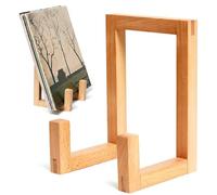 Record Stand, Record Holder, Solid Wood Classic Rack, Classic Solid Wood Natural Organizer, Album Display Holder For Music Room Bedroom Collection Player New Year Holiday Party Vacation