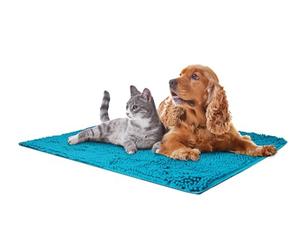Record - Tapis Absorbant en Microfibre pour Chiens et Chats. Idéal pour Nettoyer Les Pattes et Le Pelage, absorbe l'eau et la saleté, Parfait pour Les Bains et Les Voyages | 66 x 90 cm
