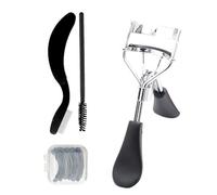 Recourbe-cils avec tampon de rechange pour maquillage professionnel des yeux, brosse à sourcils, peigne à cils, séparateur de cils