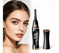 Recourbe-cils chauffant, 10 secondes, chauffant rapide, anti-brûlure et arrêt automatique pour un mouvement naturel durable avec 3 modes de température pour tous les cils (blanc)
