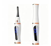 Recourbe-cils chauffant, 10 secondes, chauffant rapide, anti-brûlure et arrêt automatique pour un mouvement naturel durable avec 3 modes de température pour tous les cils (noir)