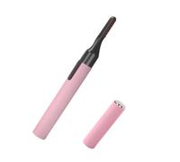 Recourbe-cils Chauffant Électrique Rose, Contrôle Intelligent | Tube en Aluminium Abs, Tête Brosse Humanisée, Chauffe Rapide, Pile Remplaçable