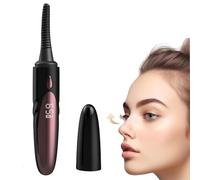 Recourbe Cils Chauffant,Heated Eyelash Curler,Brosse À Cils Électrique Rechargeable Chauffage Rapide en 10s avec 4 Température & Affichage LED,Conception Anti-Brûlure Sûre,Courbe Naturelle (Noir)