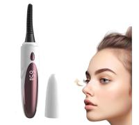 Recourbe Cils Chauffant,Heated Eyelash Curler,Brosse À Cils Électrique Rechargeable Chauffage Rapide en 10s avec 4 Température & Affichage LED,Conception Anti-Brûlure Sûre,Courbe Naturelle (Blanc)