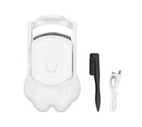Recourbe-cils chauffant, Rechargeable par USB, pince à Mascara longue durée avec peigne en acier, blanc, pour les voyages et les voyages