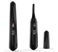 Recourbe Cils Chauffant, Recourbe-Cils Électrique USB Rechargeable avec 4 Niveaux de Température, Recourbe-Cils Portable Chauffant Rapide, Recourbe Cil Professionnel pour Tous Les Cils (Noir)