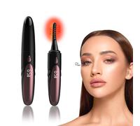 Recourbe-cils électrique chauffant pour outils de maquillage - Rechargeable par USB - Chauffage rapide en 10 secondes et 24 heures - 4 modes de chauffage - Affichage LED (noir)