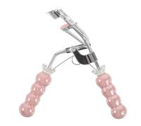 Recourbe-cils Léger Rose à Poignée Céramique, Acier au Carbone | Courbure Naturelle, Usage D’une Seule Main, Format Compact, pour Voyage et Trousse Maquillage
